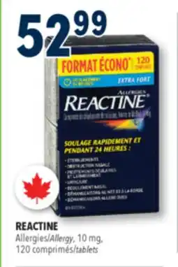 Familiprix REACTINE, Allergy, 10 mg, 120 tablets offer