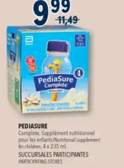 Familiprix PEDIASURE, Complete, Nutritional supplement for children offer