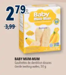 Familiprix Baby Mum-Mum banana gentle teething wafers 24un offer