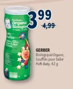 Familiprix GERBER Organic, Puffs Baby, 42g offer