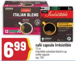 Marché Adonis CAFÉ CAPSULE IRRÉSISTIBLE | IRRÉSISTIBLE COLOMBIAN BLEND K CUP COFFEE CAPSULE offer