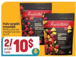 Marché Adonis FRUITS SURGELÉS IRRÉSISTIBLE | IRRÉSISTIBLE FROZEN FRUITS offer