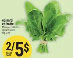Marché Adonis ÉPINARD EN BOTTE | SPINACH BUNCH offer