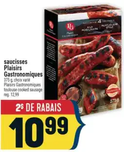 Marché Adonis SAUCISSES PLAISIRS GASTRONOMIQUES | PLAISIRS GASTRONOMIQUES TOULOUSE COOKED SAUSAGE offer