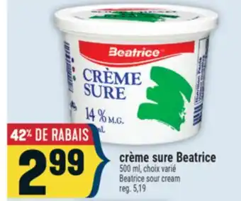 Marché Adonis CRÈME SURE BEATRICE | BEATRICE SOUR CREAM offer