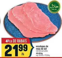 Marché Adonis ESCALOPES DE VEAU DE LAIT | MILK FED VEAL CUTLETS offer
