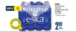 Jean Coutu ESKA Natural spring water offer