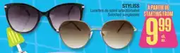 Jean Coutu STYLISS Selected sunglasses offer