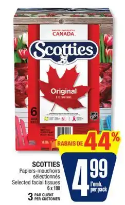 Jean Coutu SCOTTIES Selected facial tissues offer