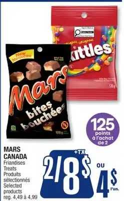 Jean Coutu MARS CANADA Treats Selected products offer