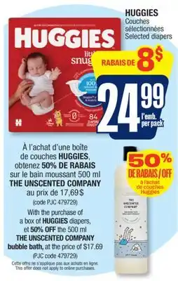 Jean Coutu HUGGIES Selected diapers offer