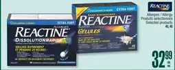 Jean Coutu REACTINE Allergy Produits sélectionnés offer