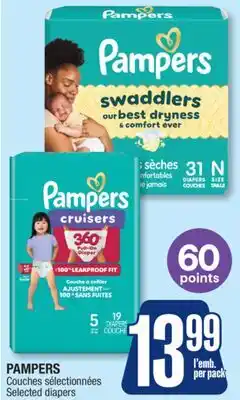 Jean Coutu PAMPERS Selected diapers offer