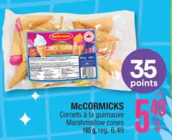 Jean Coutu McCORMICKS Marshmallow cones offer