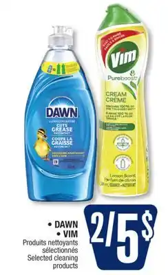 Jean Coutu DAWN, VIM sélectionnés cleaning products offer