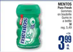 Jean Coutu MENTOS Gums in a bottle offer