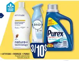Jean Coutu • ATTITUDE • FEBREZE • PUREX Selected products offer
