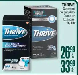 Jean Coutu THRIVE Gums or lozenges offer