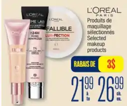 Jean Coutu L'ORÉAL PARIS Selected makeup products offer