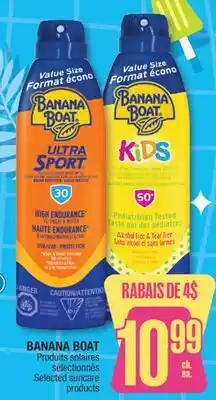 Jean Coutu BANANA BOAT Selected suncare products offer