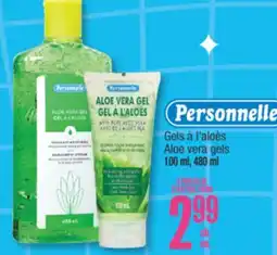 Jean Coutu Personnelle Aloe vera gels offer