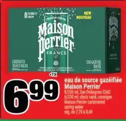 Super C eau de source gazéifiée MaisonPerrier | MaisonPerrier carbonated spring water offer