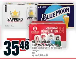 Super C bière Archibald, Blue Moon, Sapporo | beer offer