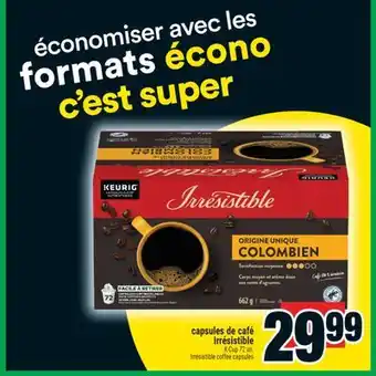 Super C capsules de café Irrésistible | Irrésistible coffee capsules offer