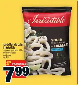 Super C rondelles de calmar Irrésistible | Irrésistible frozen squid rings offer