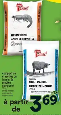 Super C compost de crevettes ou fumier de mouton composté | shrimp compost or composted sheep manure offer