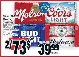 Super C bière Labatt, Molson, Sleeman | beer offer