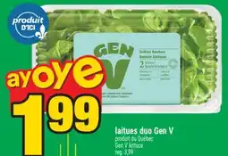 Super C laitues duo Gen V | Gen V lettuce offer
