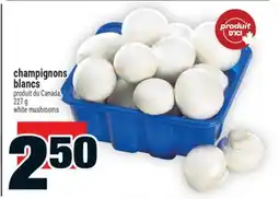 Super C champignons blancs | white mushrooms offer