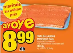 Super C filets de saumon Atlantique frais | fresh Atlantic salmon fillets, econo pack offer