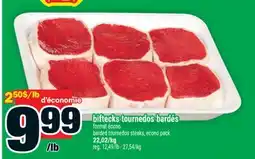 Super C biftecks tournedos bardés | barded tournedos steaks, econo pack offer