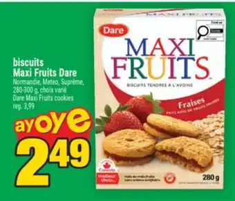 Super C biscuits MaxiFruits Dare | Dare MaxiFruits cookies offer