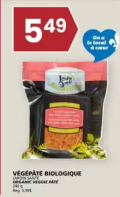 Rachelle-Bery Grocery JARDIN SANTÉ ORGANIC VEGGIE PÂTÉ offer