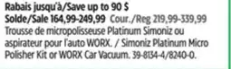 Canadian Tire Simoniz Platinum Micro Polisher Kit or WORX Car Vacuum offer
