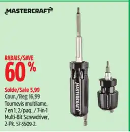 Canadian Tire 7-in-1 Multi-Bit Screwdriver, 2-Pk offer