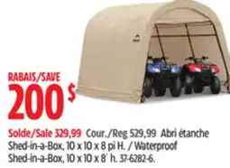 Canadian Tire Waterproof Shed-in-a-Box, 10 x 10 x 8´ h offer