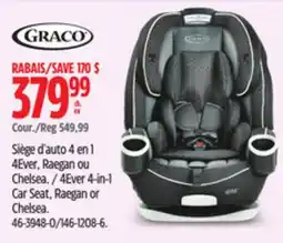 Canadian Tire Graco 4Ever 4-in-1 Car Seat, Raegan or Chelsea offer