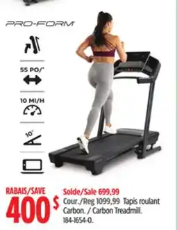 Canadian Tire ProForm Carbon Treadmill offer