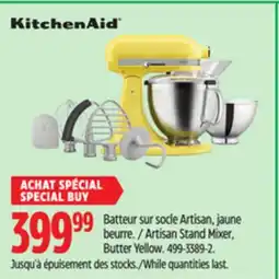 Canadian Tire KITCHENAID Artisan Stand Mixer, Butter Yellow offer