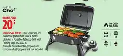 Canadian Tire Master Chef Portable Tabletop Grill with Folding Legs offer