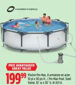 Canadian Tire Hydro-Force Pro Max Pool offer