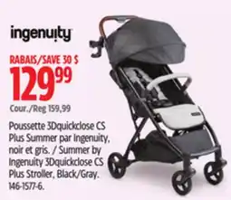 Canadian Tire Ingenuity Summer by 3Dquickclose CS Plus Stroller, Black/Gray offer
