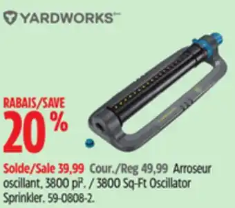 Canadian Tire 3800 Sq-Ft Oscillator Sprinkler offer