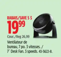Canadian Tire 7˝ Desk Fan offer