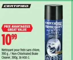 Canadian Tire Non-Chlorinated Brake Cleaner, 390g offer