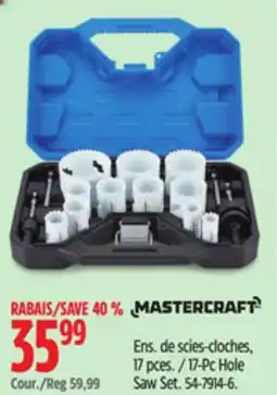 Canadian Tire MASTERCRAFT 17-Pc Hole Saw Set offer